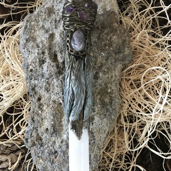 Amethyst Point Selenite Rekki Wand